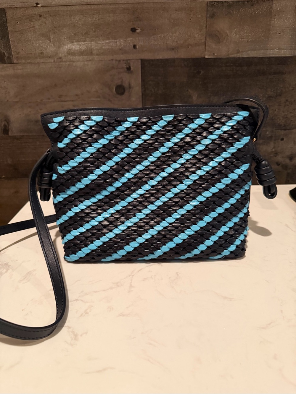 Loewe Flamenco mini scales clutch bag